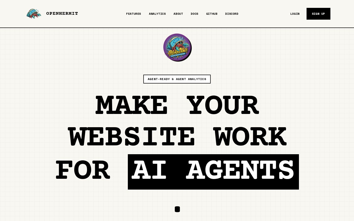 OpenHermit Homepage