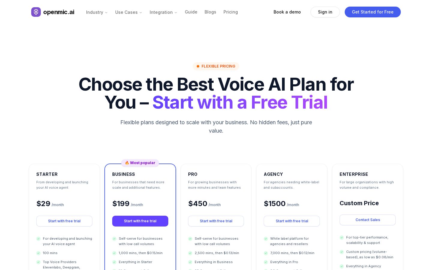 Openmic Pricing