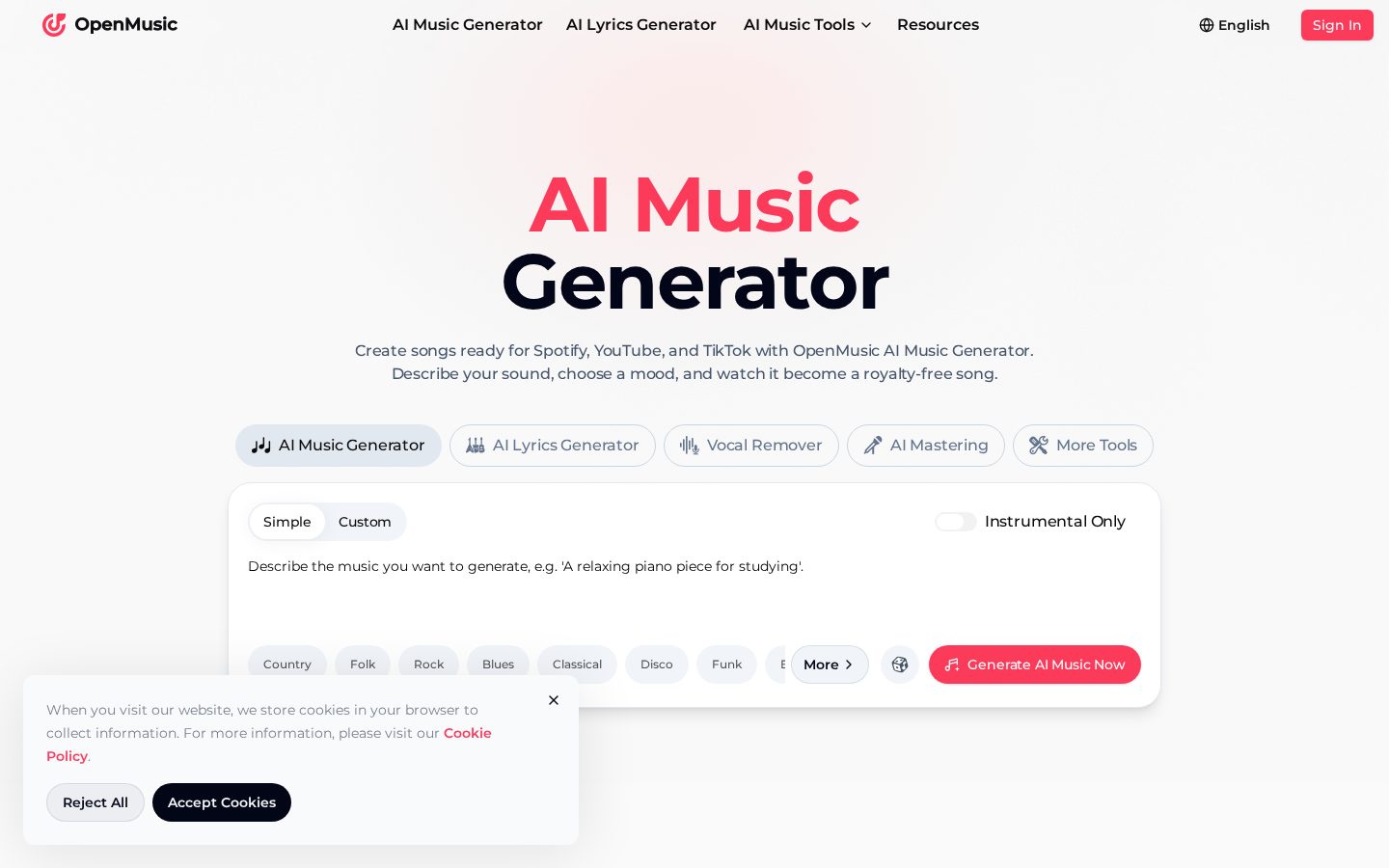 OpenMusic Homepage
