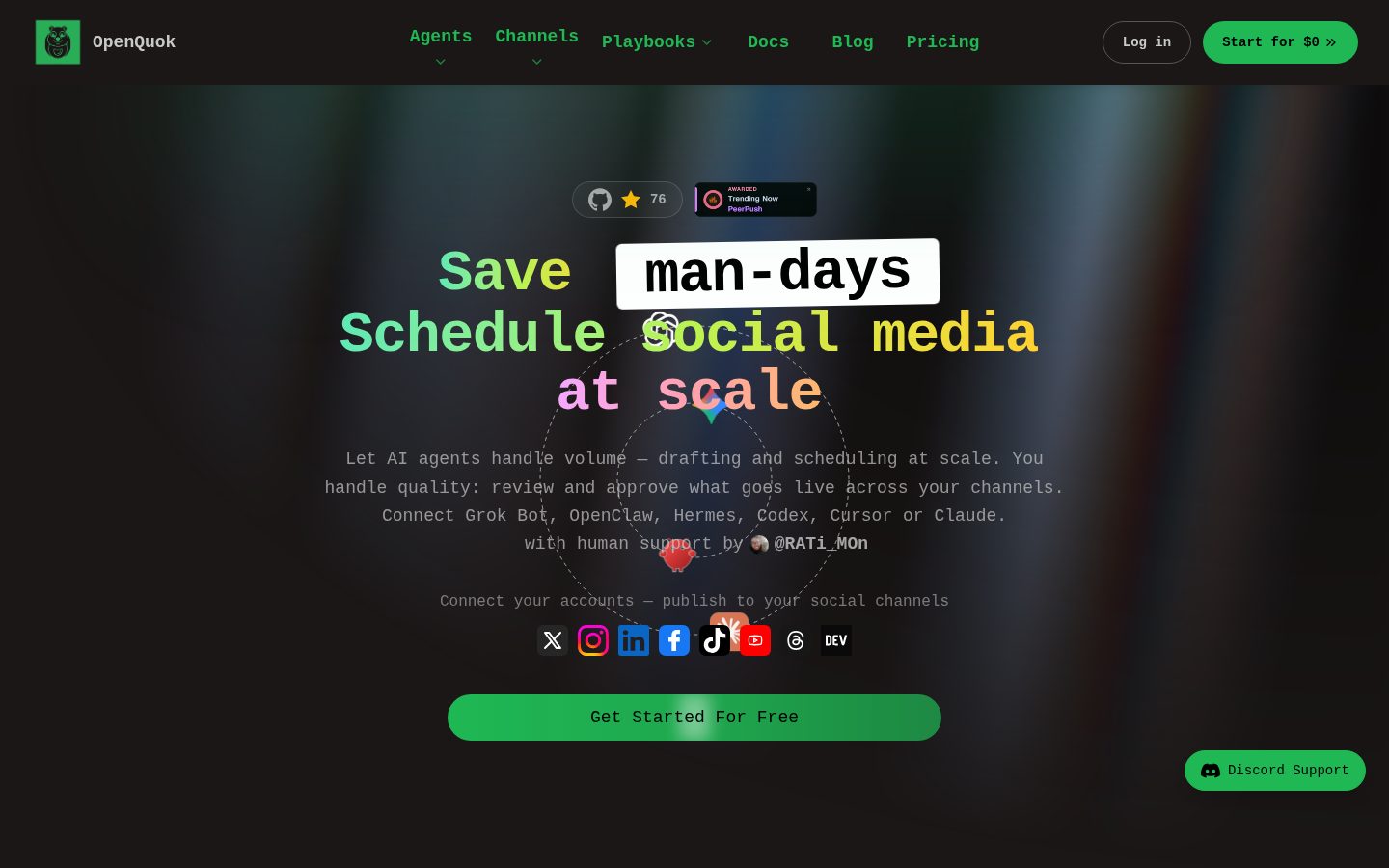 OPENQUOK Homepage