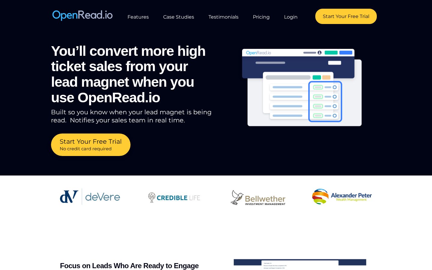 OpenRead Homepage
