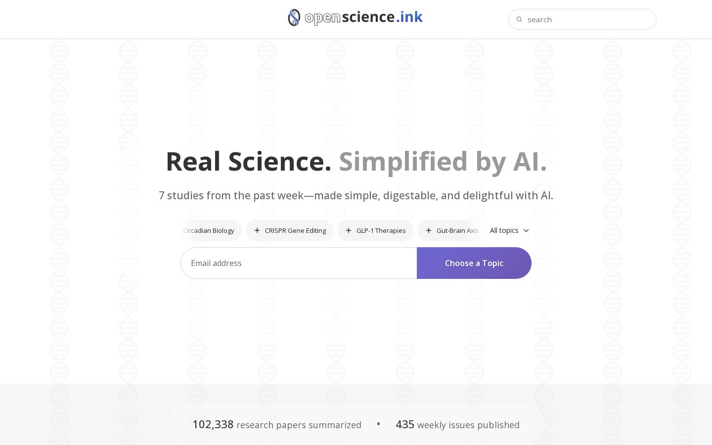 OpenScience.ink Homepage