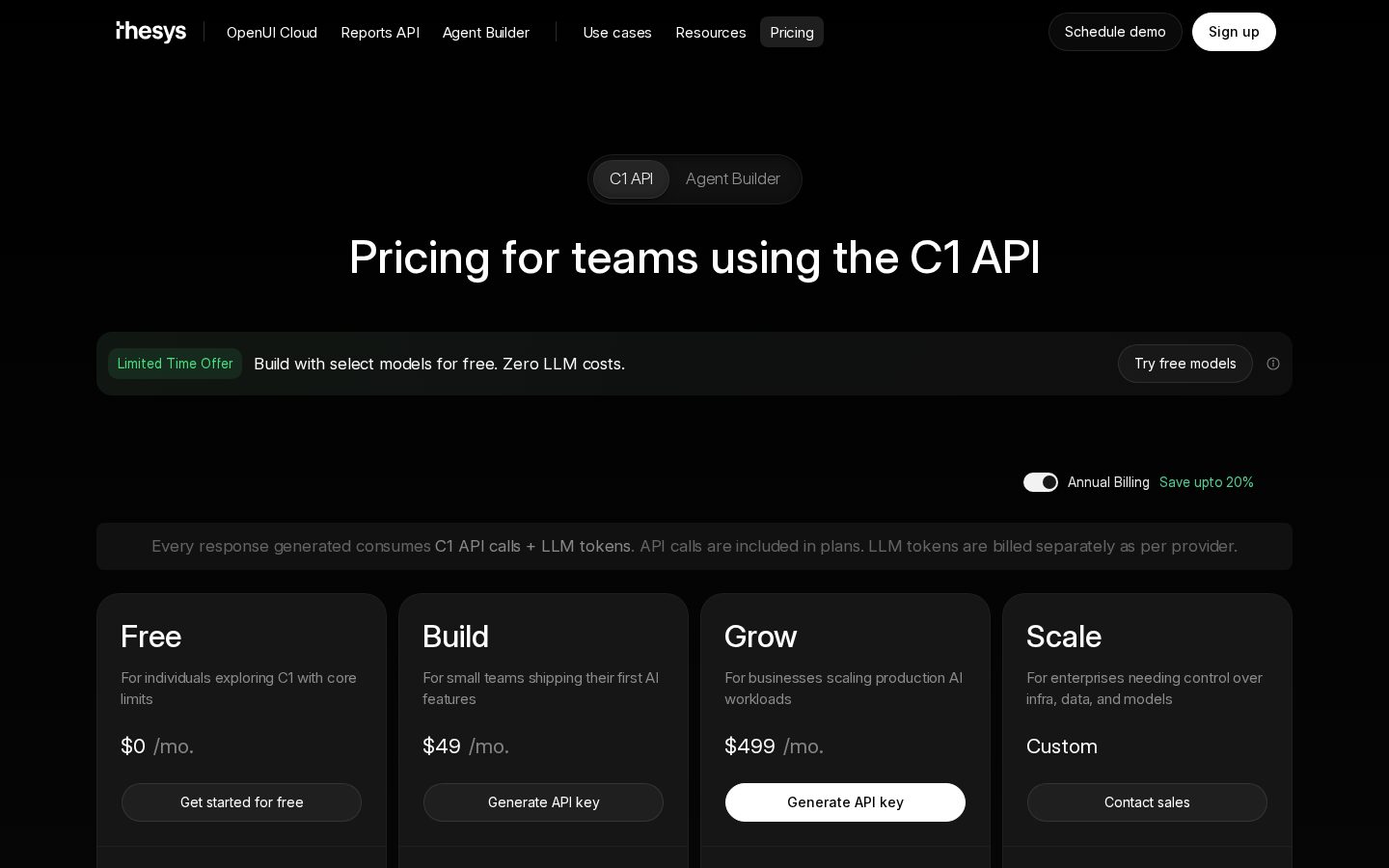 OpenUI Pricing