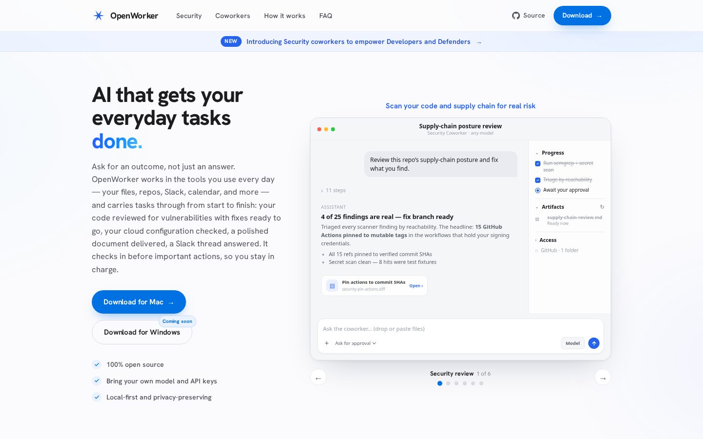 OpenWorker Homepage