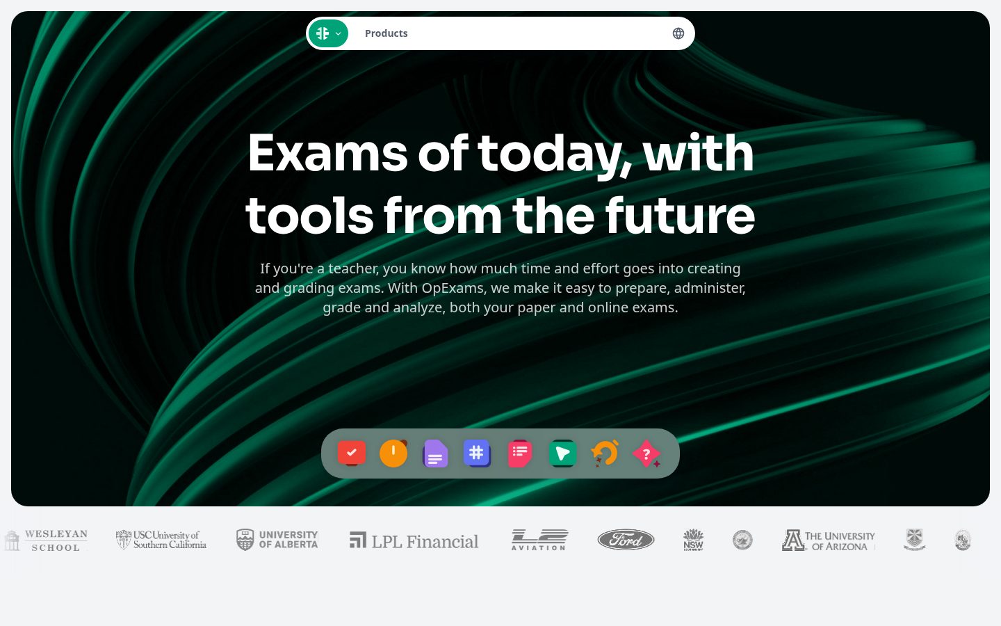 OpExams Homepage