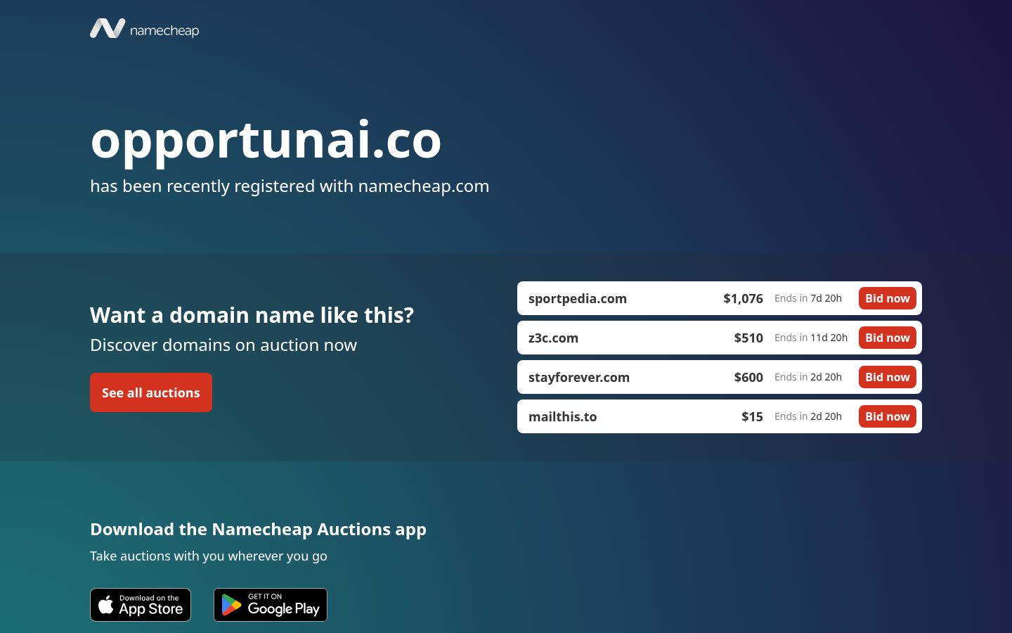 OpportunAI Homepage