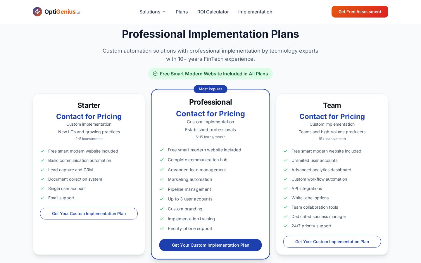 OptiGenius Pricing