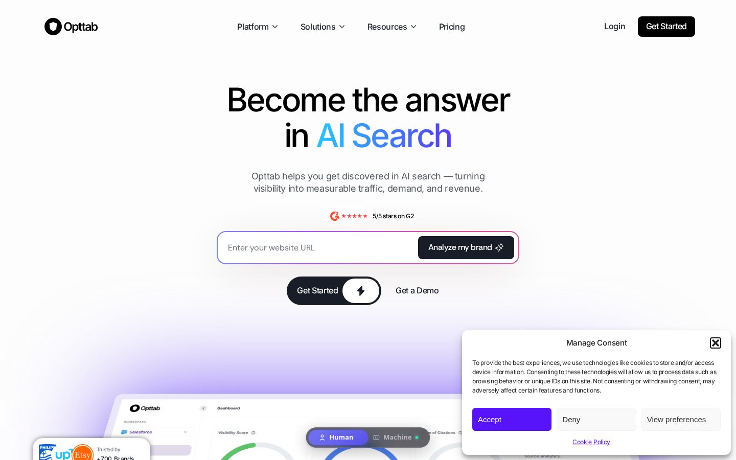 Opttab Homepage