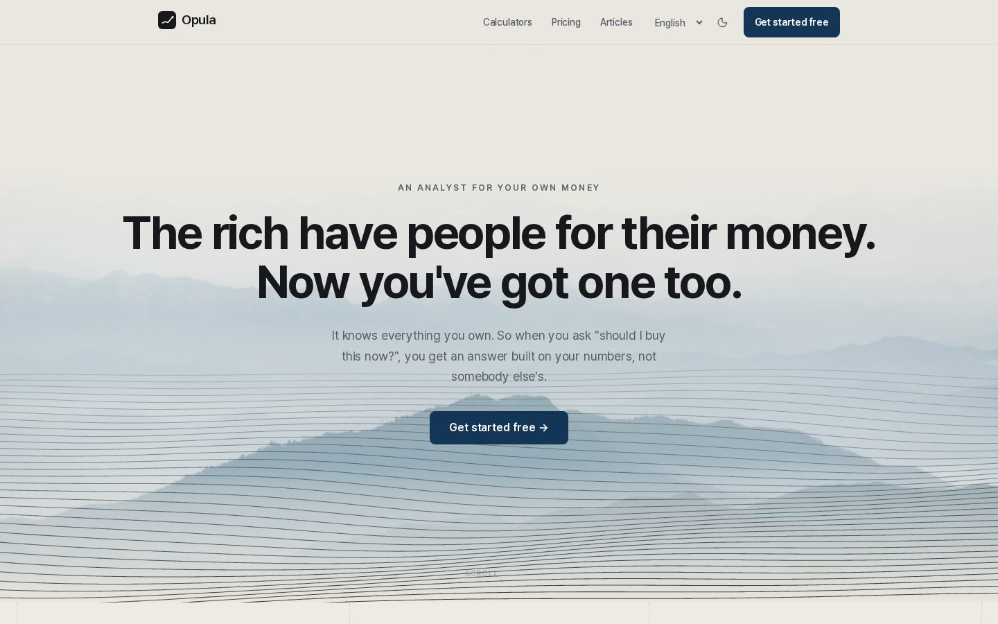 Opula Homepage