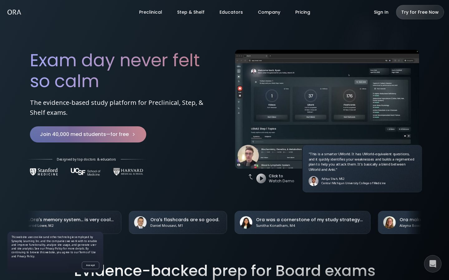 Ora AI Homepage