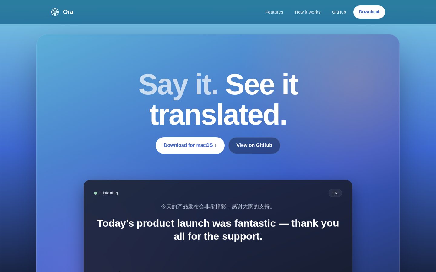 ora Homepage