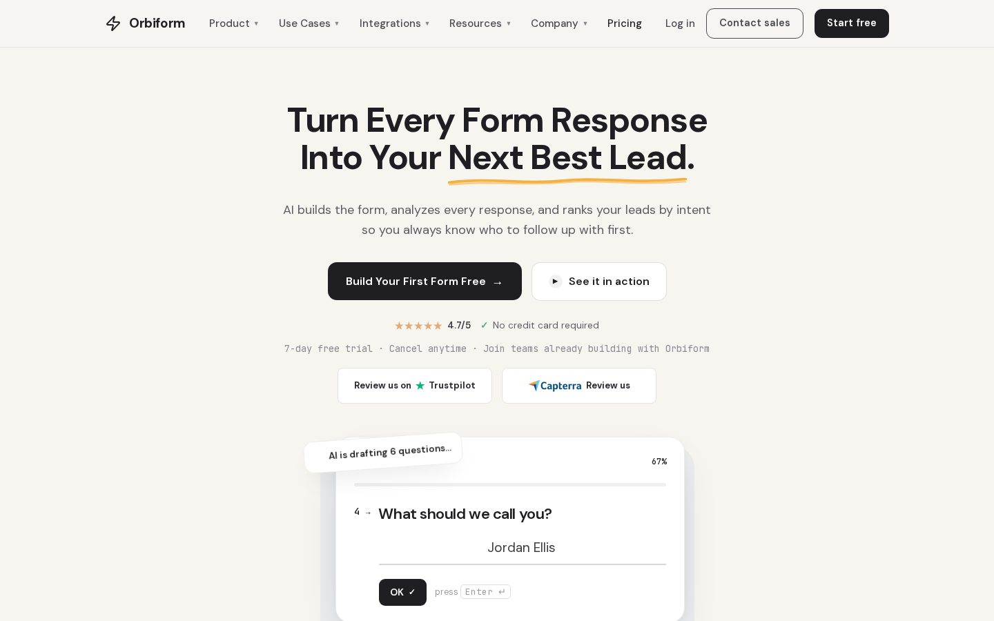 Orbiform Homepage