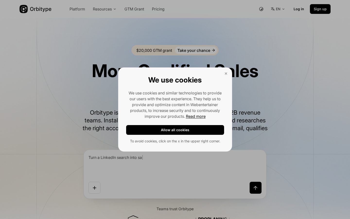 Orbitype Homepage