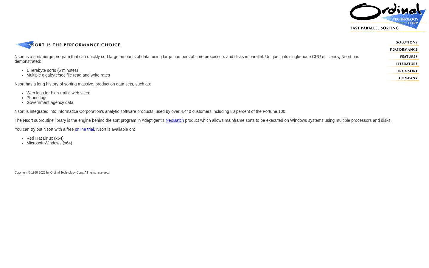 Ordinal Homepage