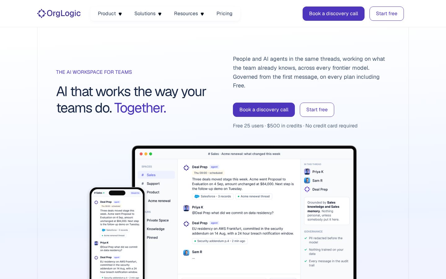OrgLogic Homepage