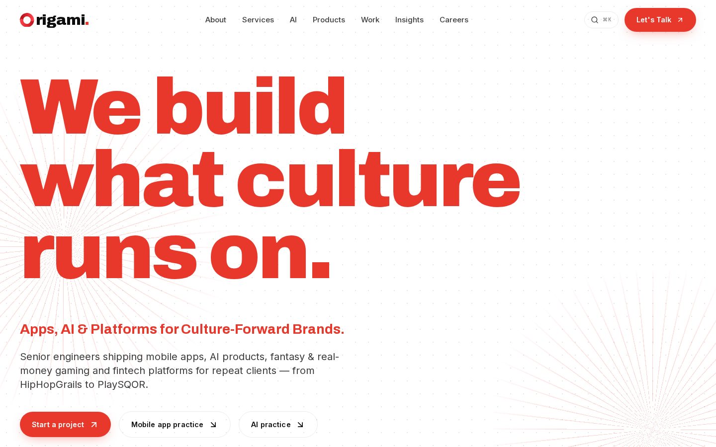 Origami Homepage