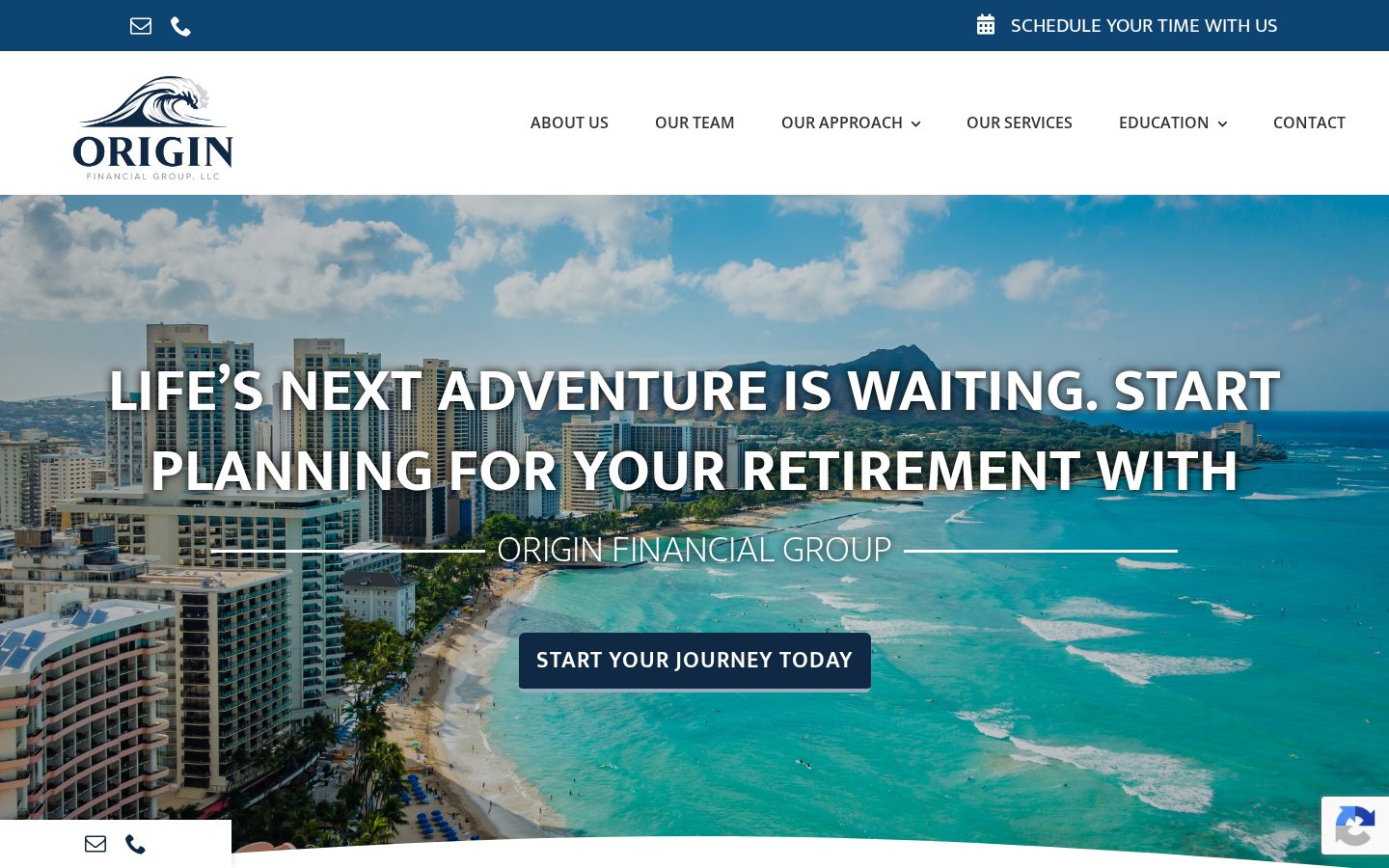 Origin Financial Homepage
