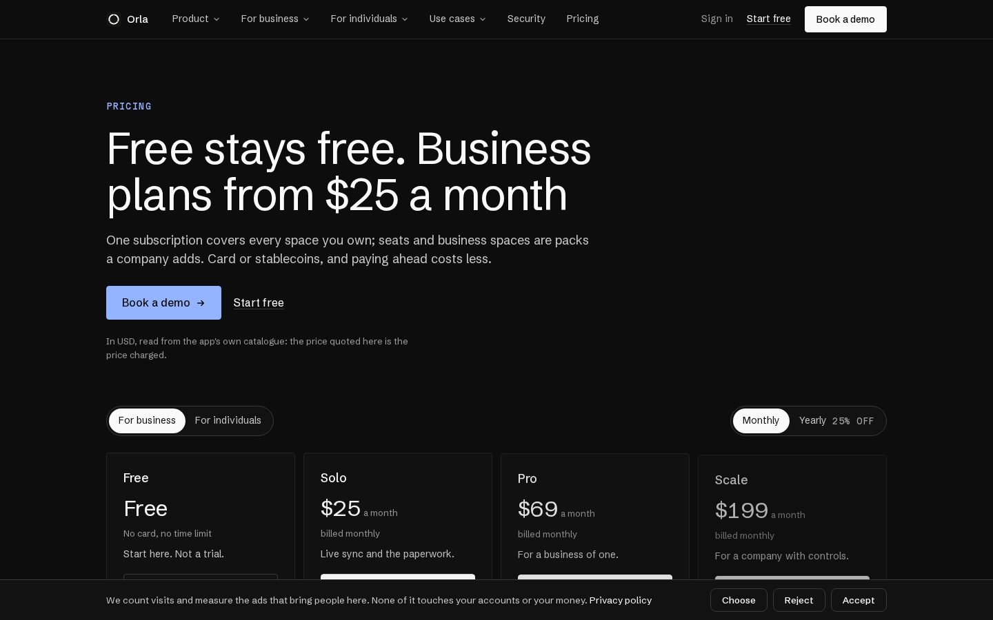 Orla Pricing