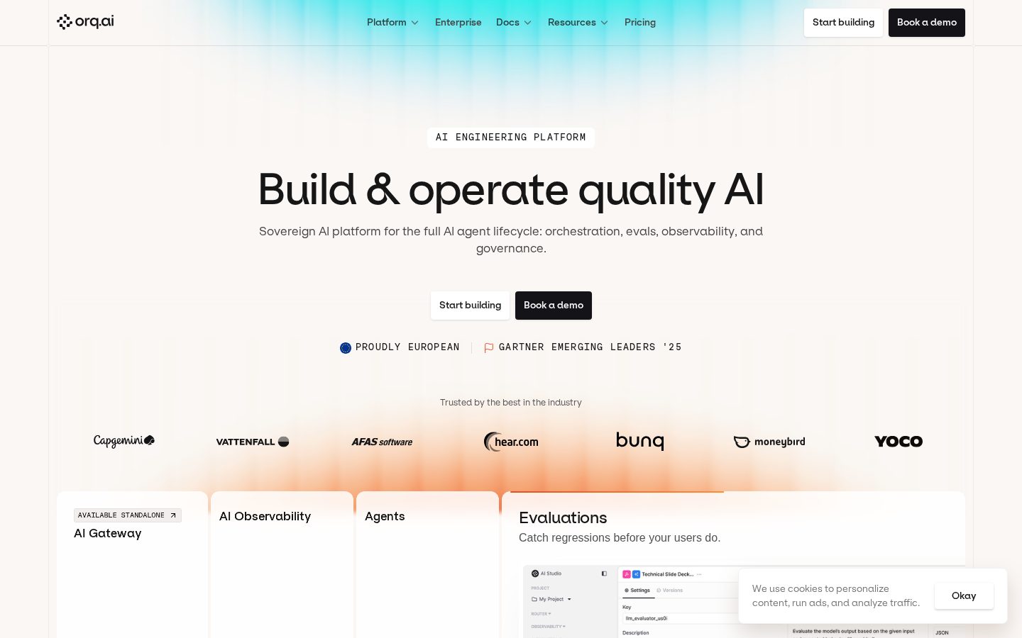 Orq.ai Homepage