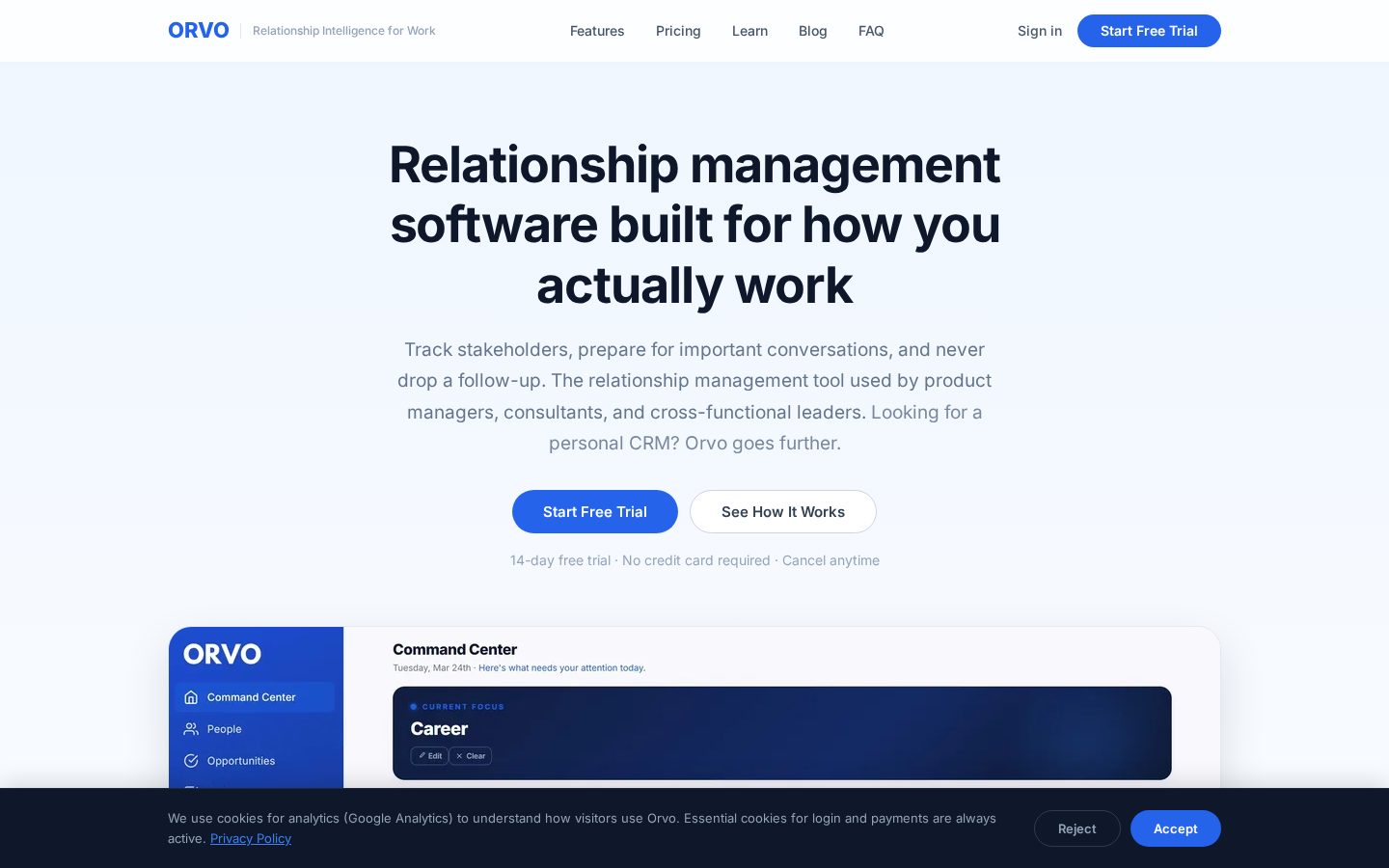 Orvo Homepage