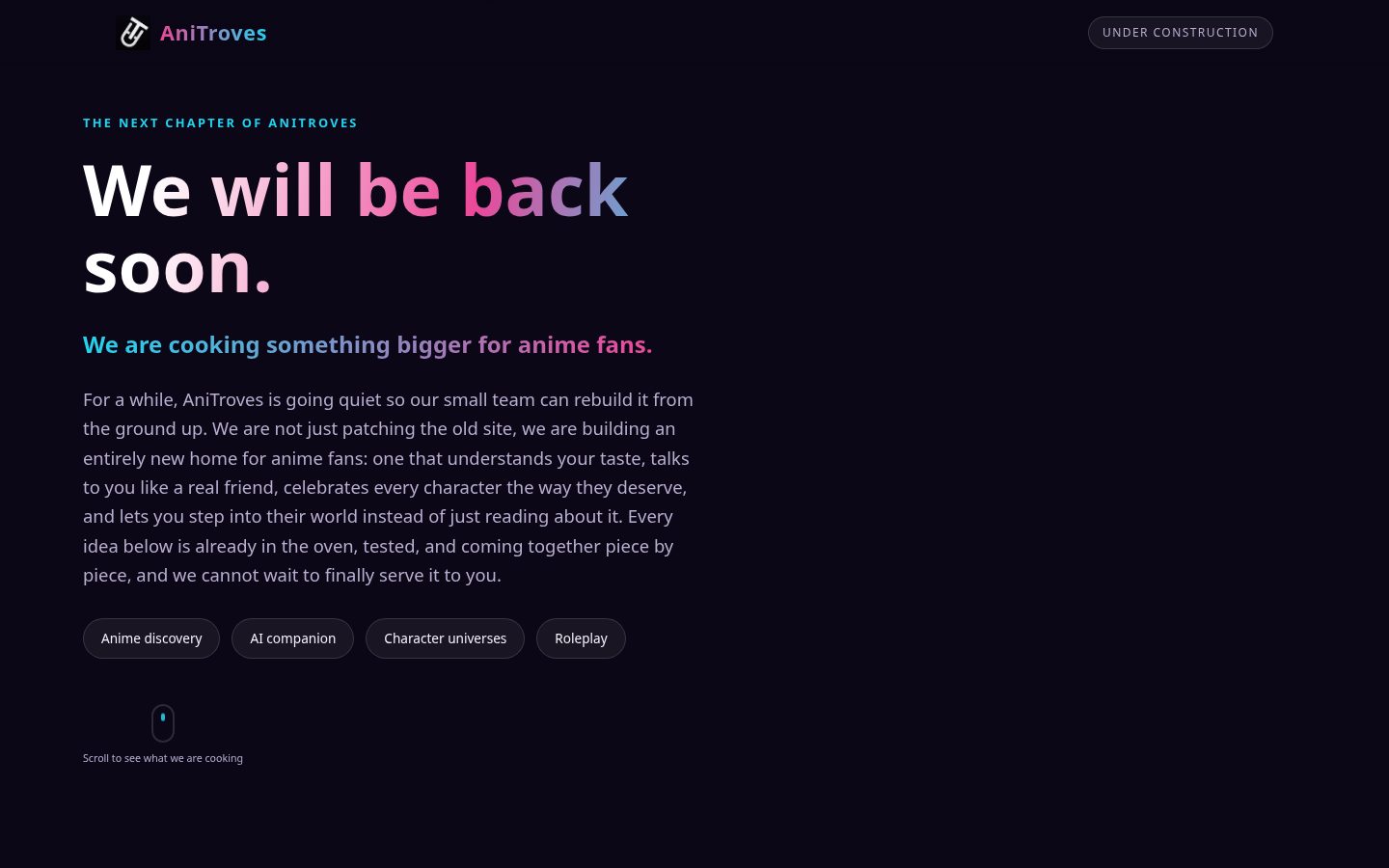 Otaku AI Homepage