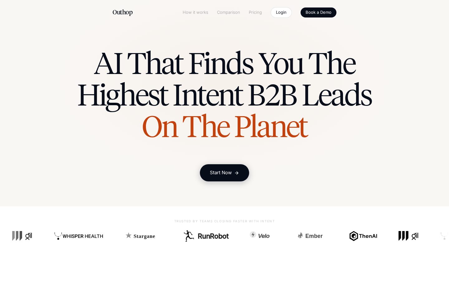 Outhop Homepage