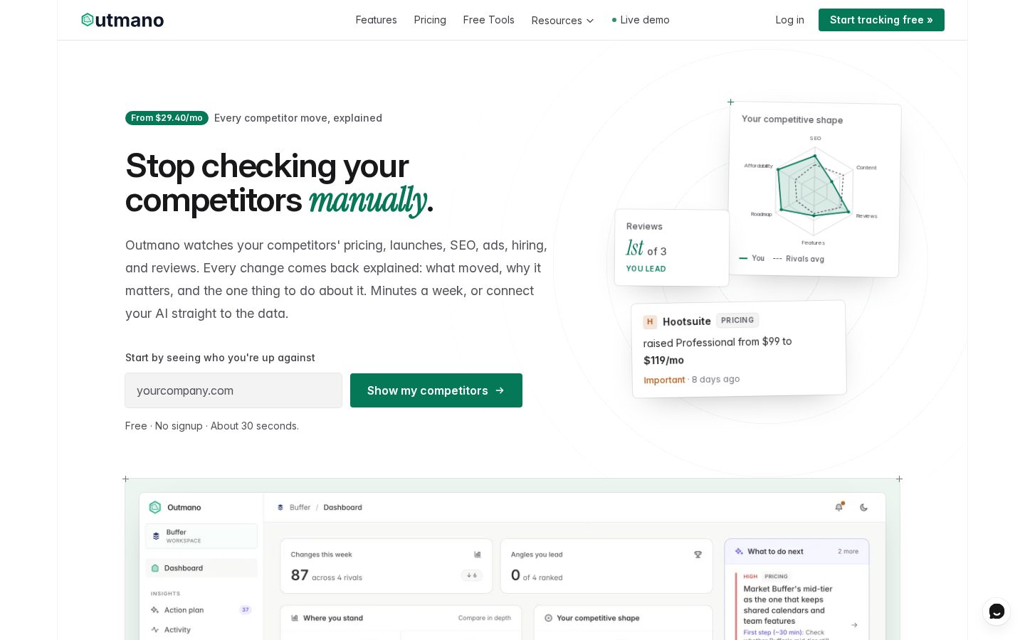 Outmano Homepage