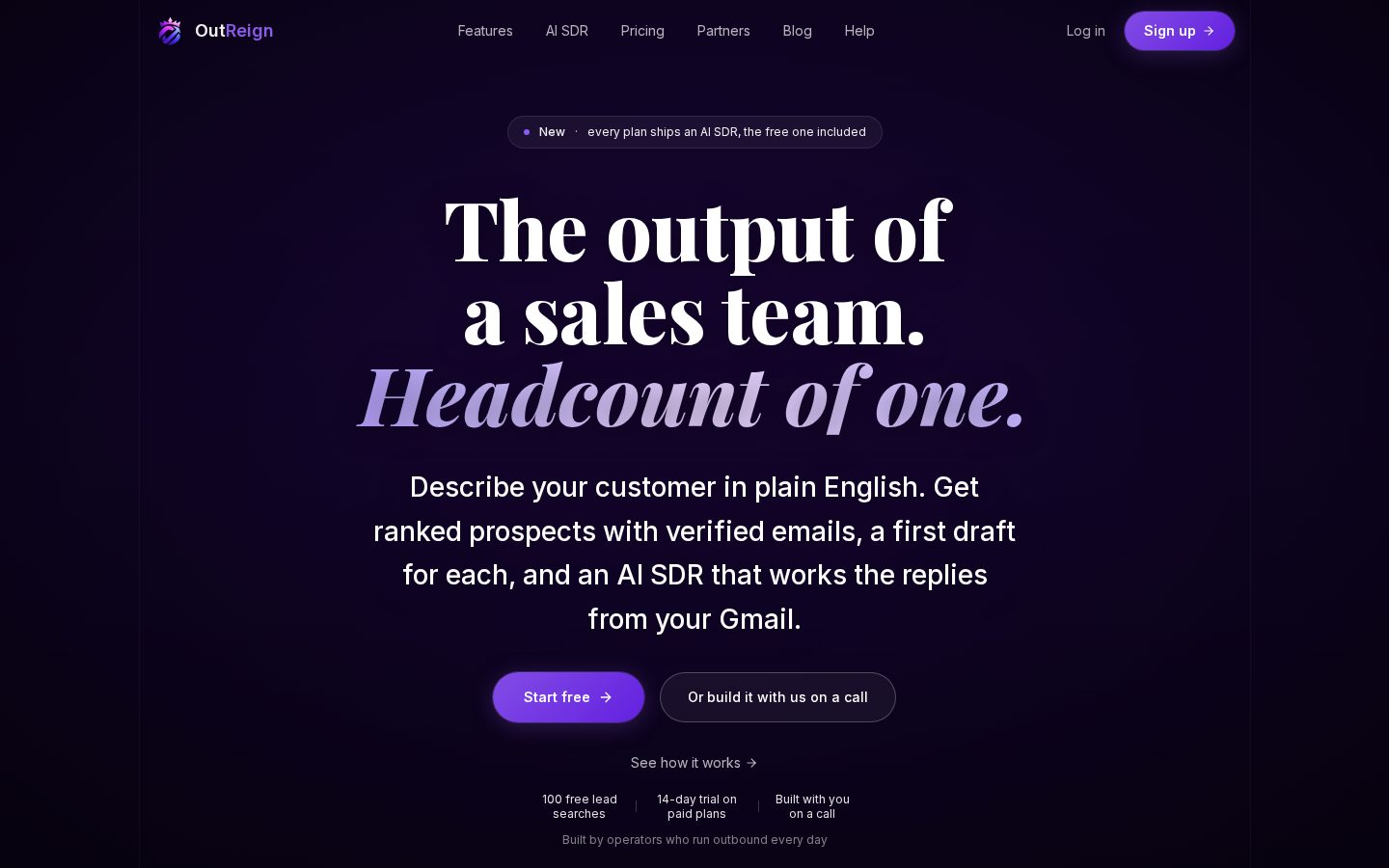 OutReign Homepage
