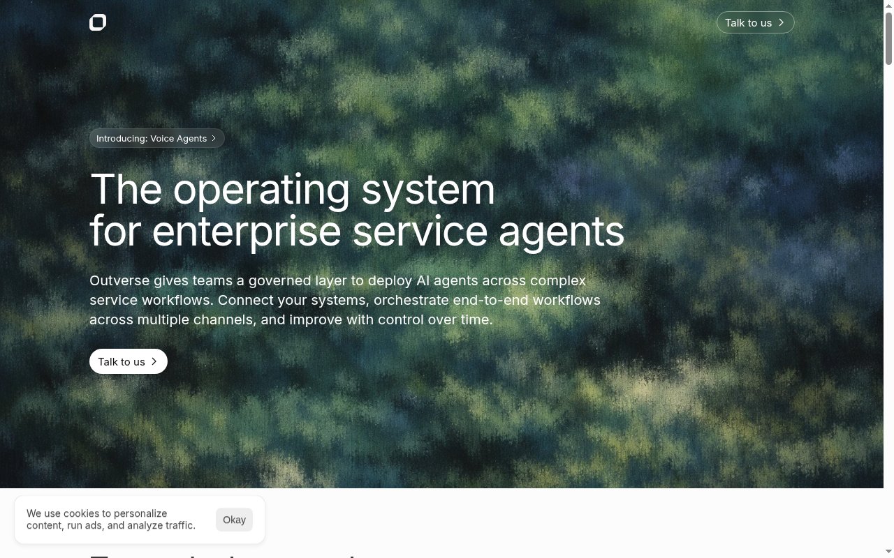 Outverse homepage