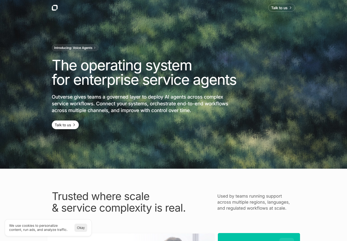Outverse homepage