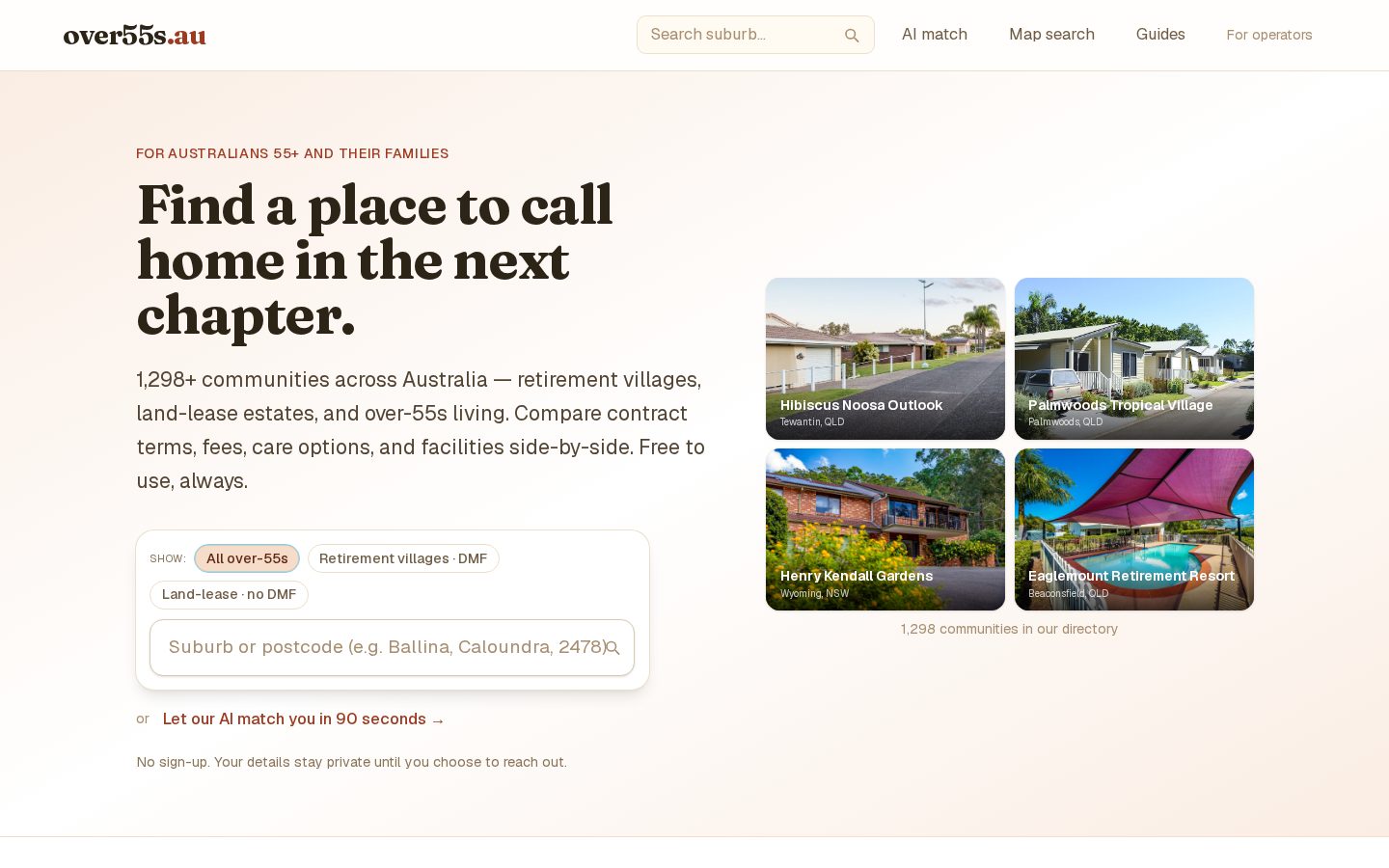 Over55sAI Homepage