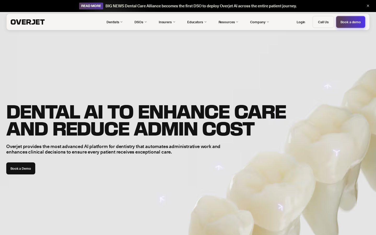Overjet Homepage