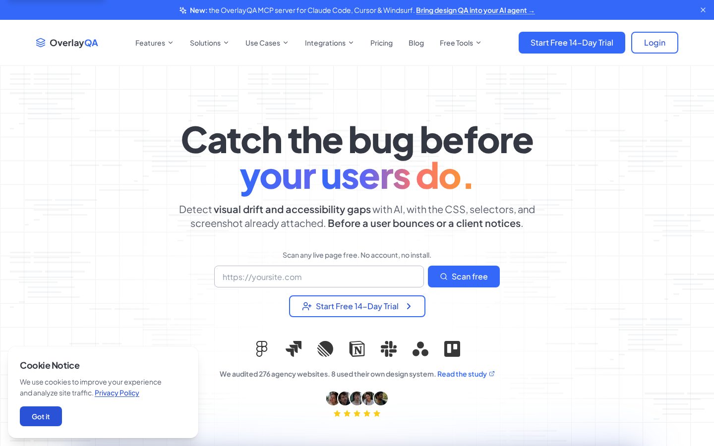 OverlayQA Homepage
