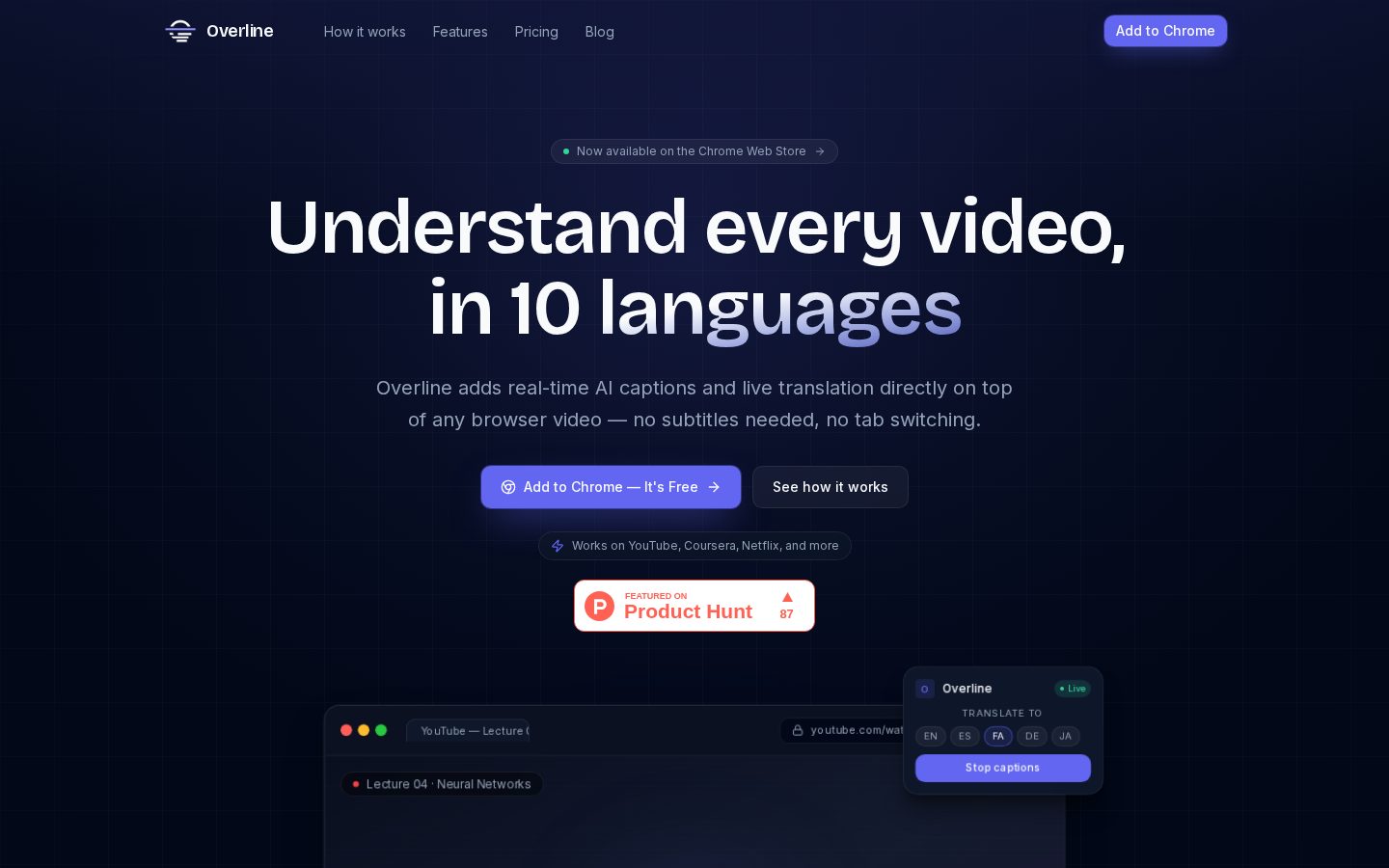 Overline Homepage