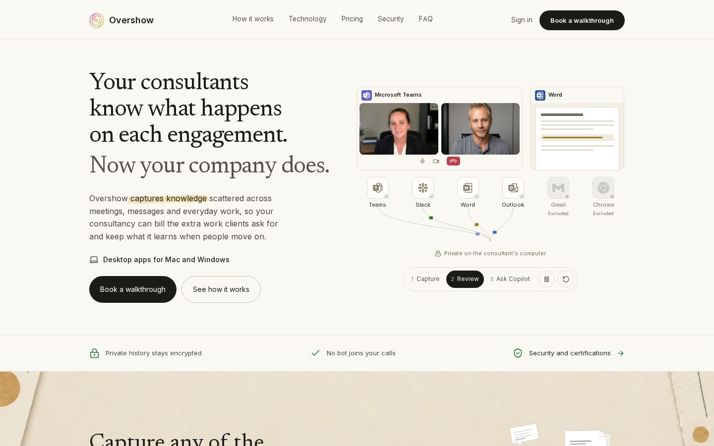 Overshow Homepage