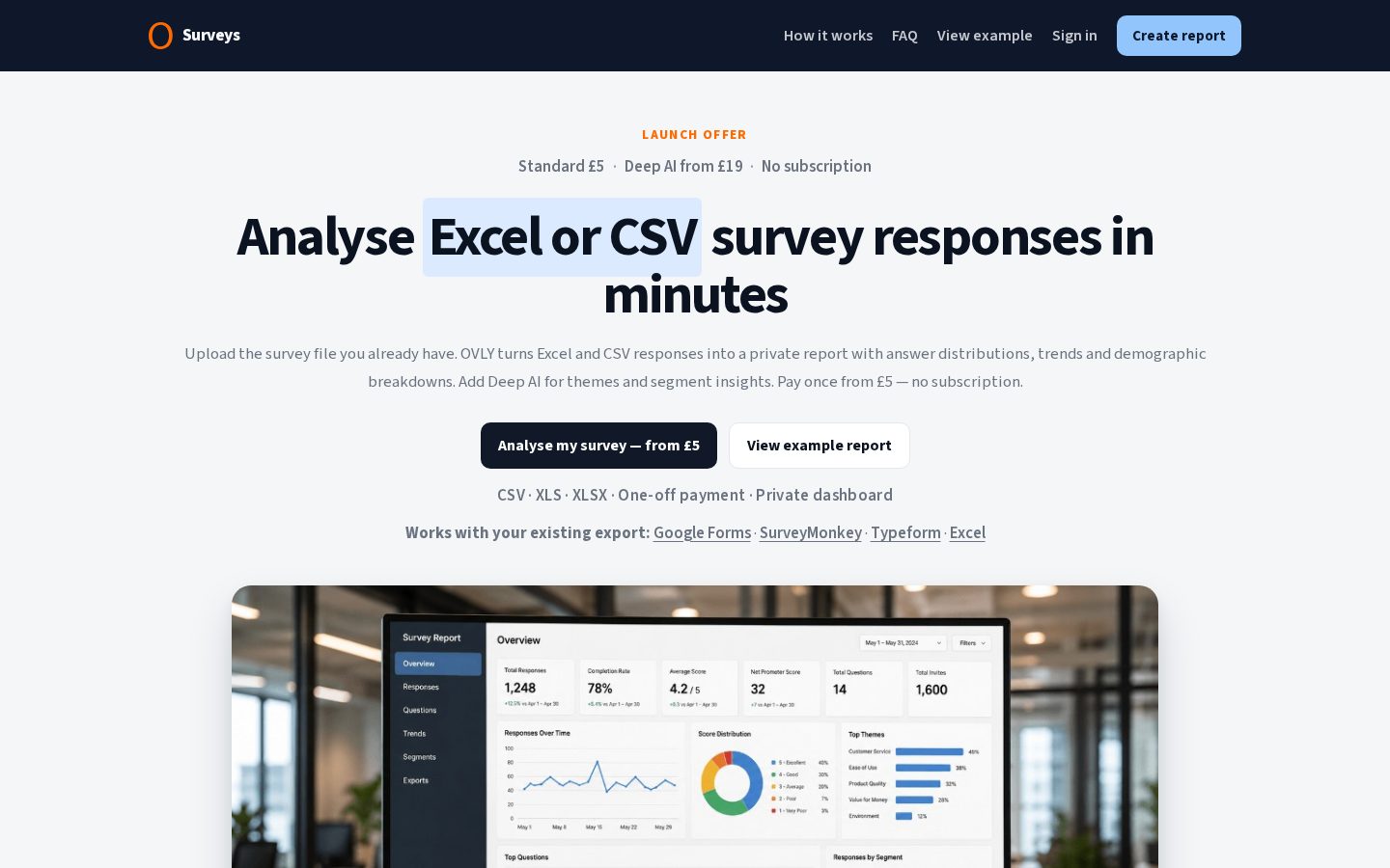 Ovly Surveys Homepage