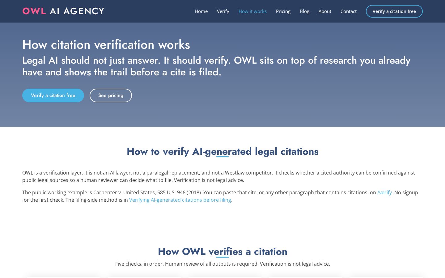 OWL AI Agency Homepage