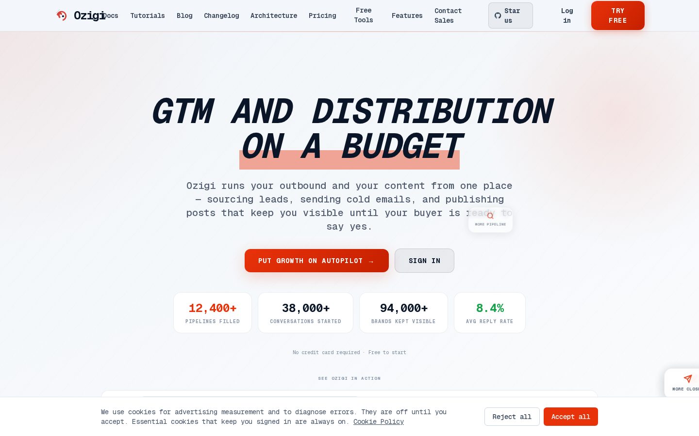 Ozigi Homepage