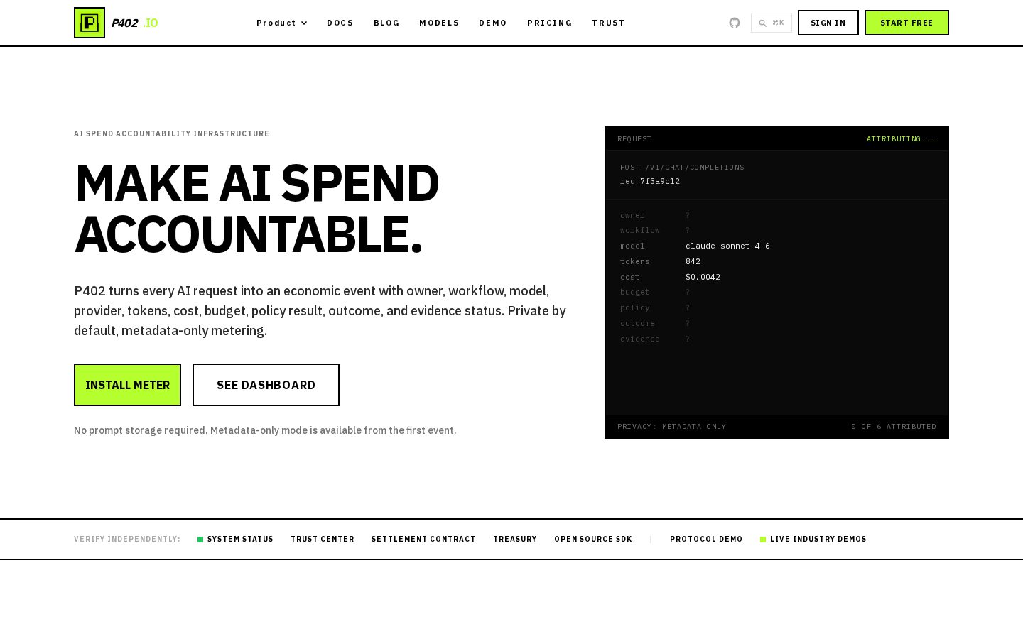 P402.io Homepage