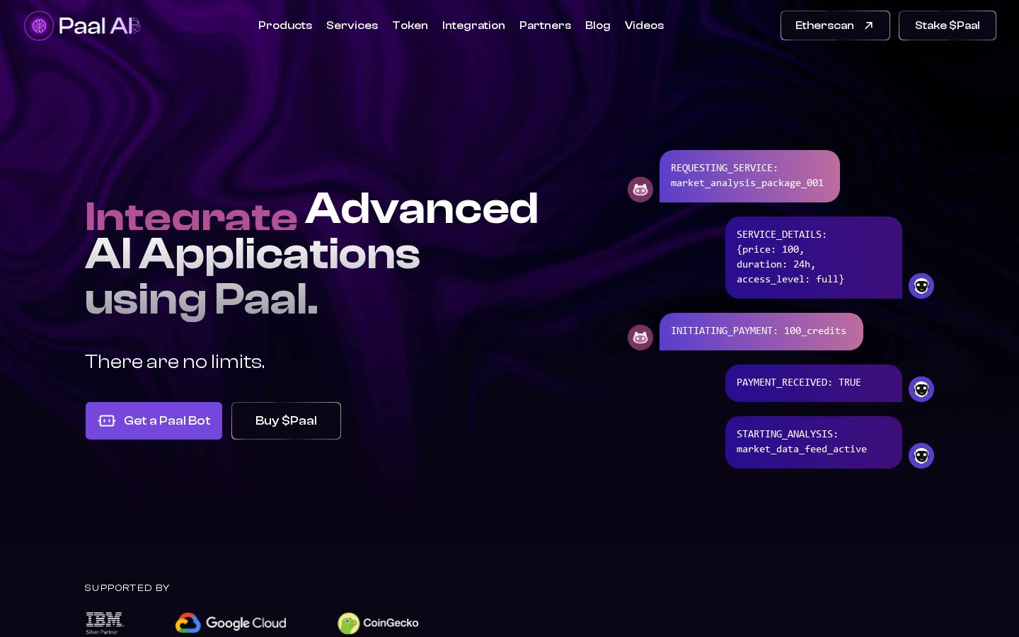 PAAL AI Homepage