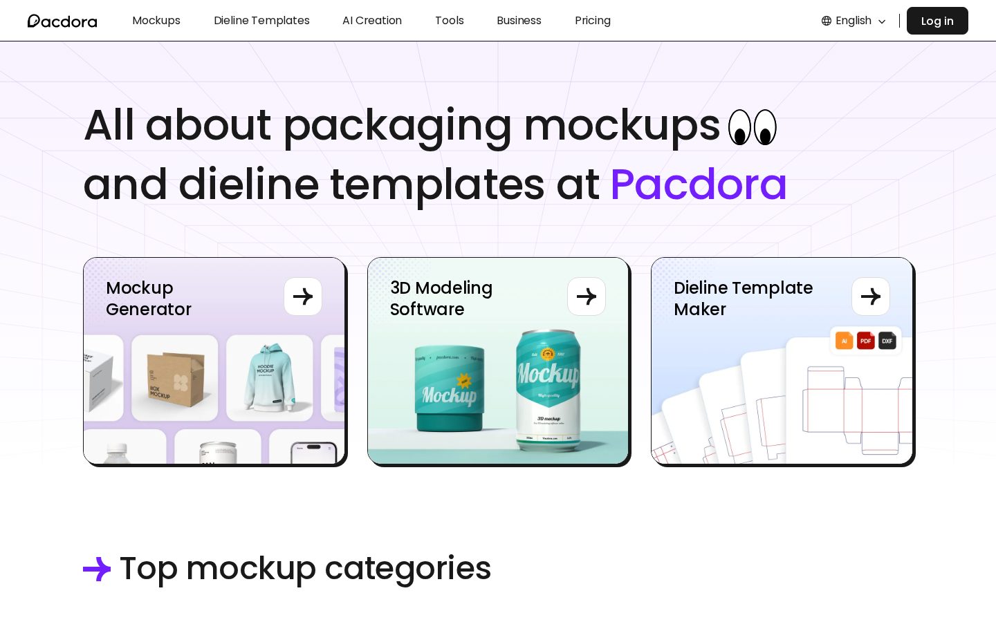 Pacdora Homepage