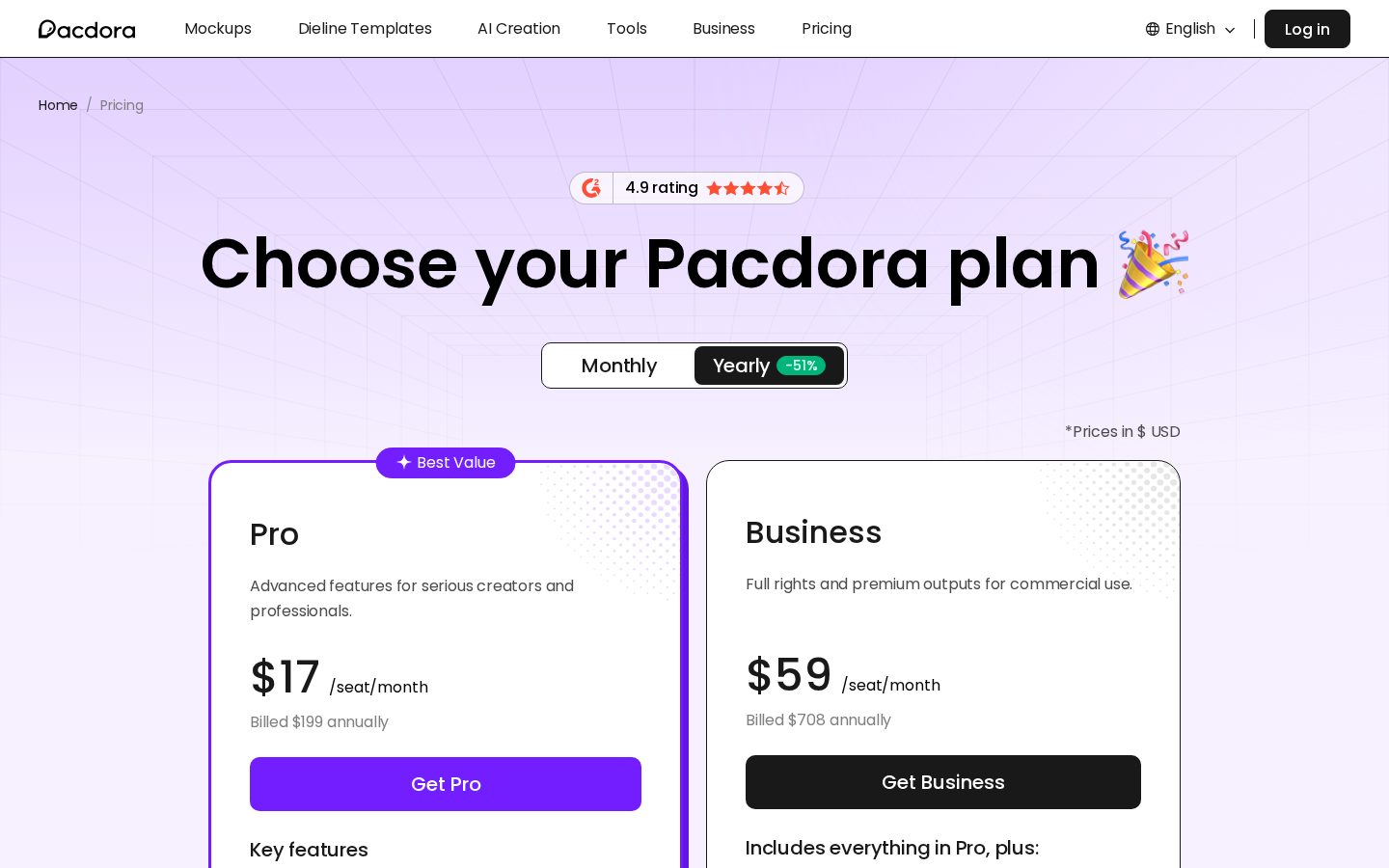 Pacdora Pricing