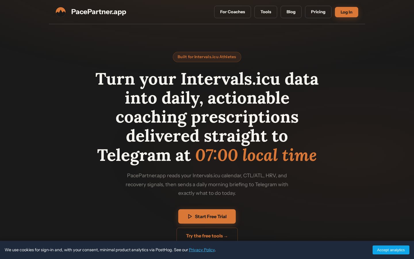PacePartner Homepage
