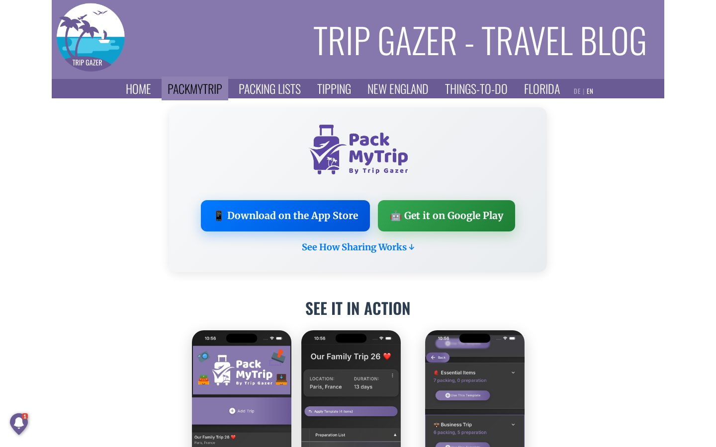 PackMyTrip Homepage