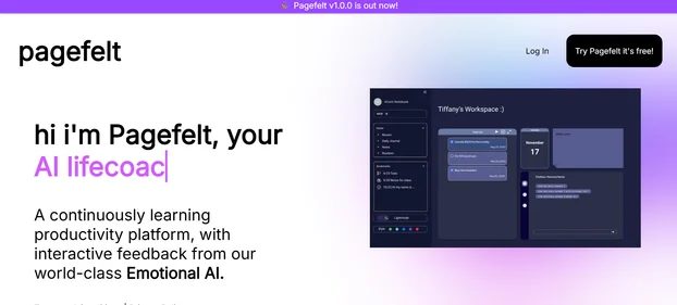 Pagefelt Homepage