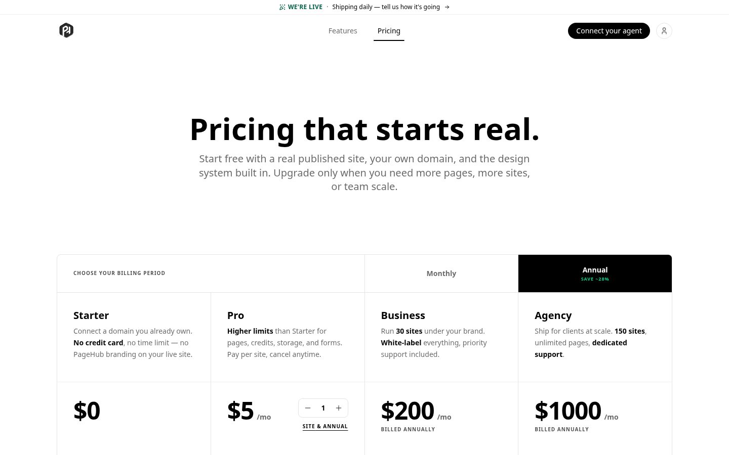 PageHub Pricing
