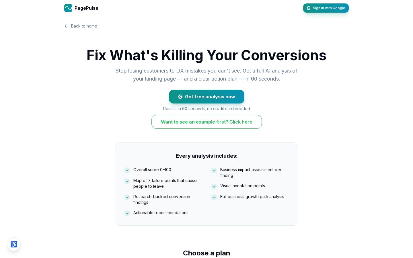 pagePulse Pricing