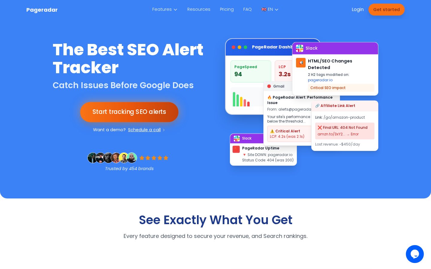 Pageradar Homepage