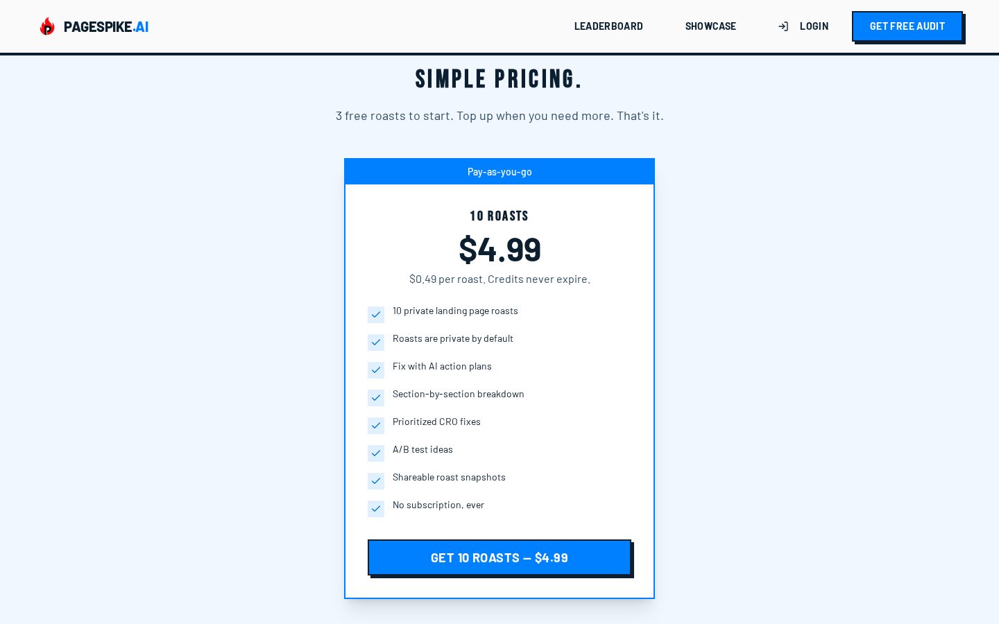 PageSpike.ai Pricing