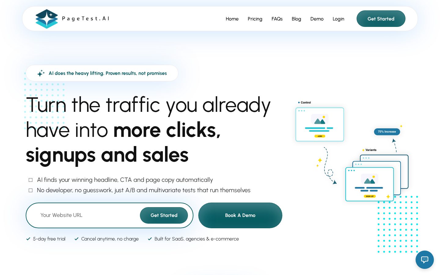 PageTestAI Homepage